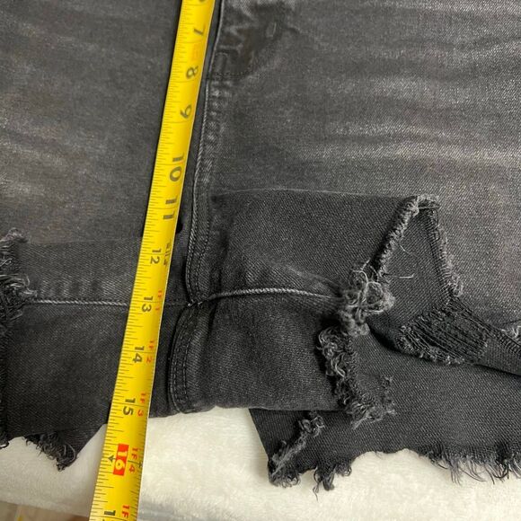 American Eagle High Rise Mom Shorts Distressed 20 Plus Size Women - Picture 9 of 9